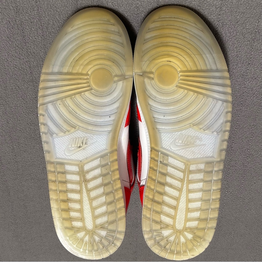 Jordan Men’s High-Top Sneakers in Red and White - Picture 7 of 8
